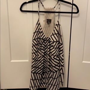 Black and Cream Tank Top